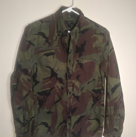 J.Crew Slim Button Down Camo Shirt - Picture 2 of 5